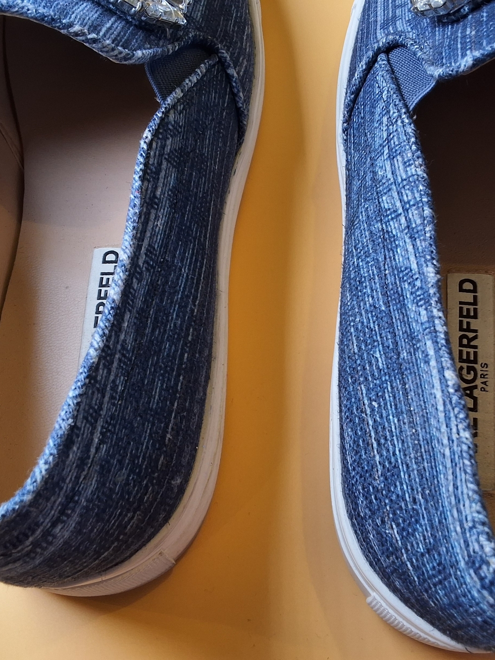 Karl Lagerfeld Denim Slip-On Loafers - Blue - Picture 11 of 11